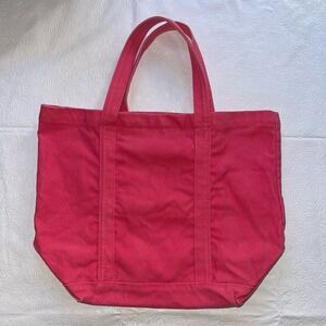 VTG Eddie Bauer Pink Expedition Outfitters Seattle USA Canvas Tote Bag
